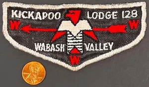BOY SCOUT BSA OA KICKAPOO 128 21 WABASH VALLEY EN SARGA C/E FF F1 PRIMERA SOLAPA - Imagen 1 de 4
