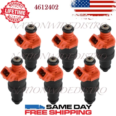 6x OEM Siemens Fuel Injectors For 1994-2000 Plymouth Voyager 3.3L V6 4612402 - Image 1 of 4