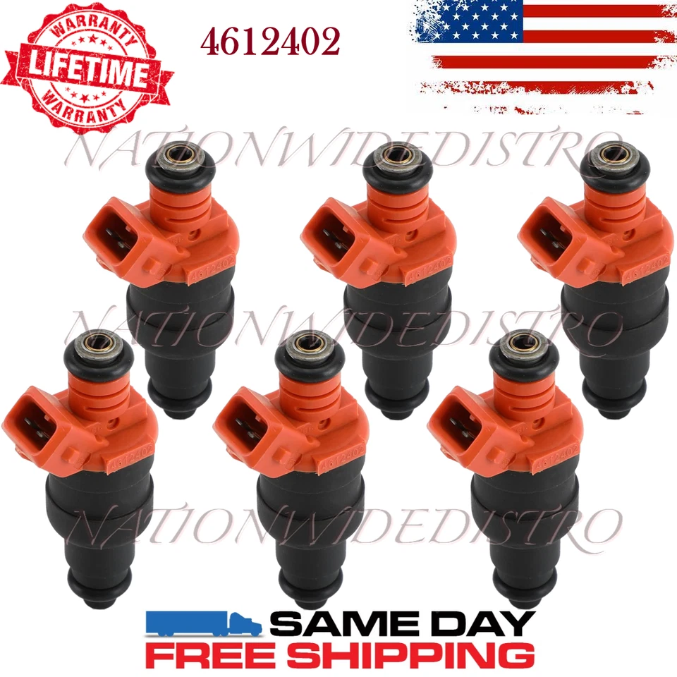 6x Inyectores de combustible Siemens OEM para Dodge Caravan 1996-1999 3,8 L V6 4612402 Foto 1 de 4
