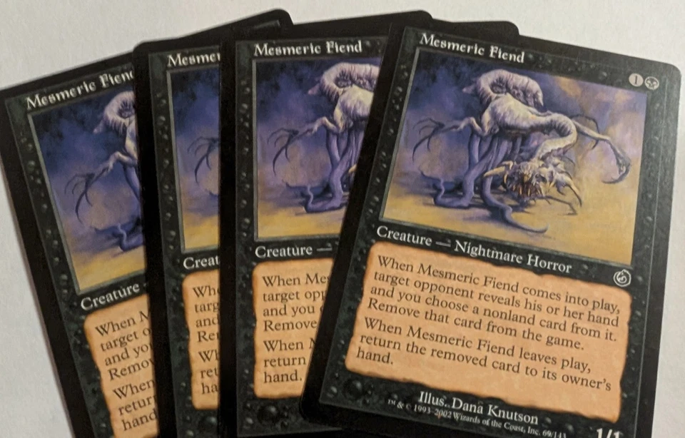 4x Mesmeric Fiend PLAYSET Torment Regular Magic the Gathering - Image 1 of 1