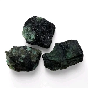 Emerald Crystals In Matrix Brazil 66.7 grams. 3 Piece Lot - Picture 1 of 2