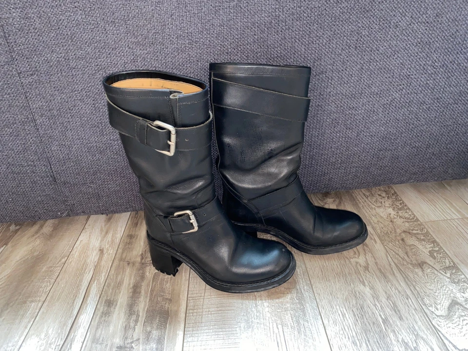 jolies bottines boots biker cuir FREE LANCE geronimo pointure 37 excellent état - Photo 1/4