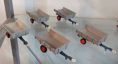 Matchbox Lesney Kingsize No: 11 Whitlock Farm Tipper Trailers x 5 - Image 1 of 4