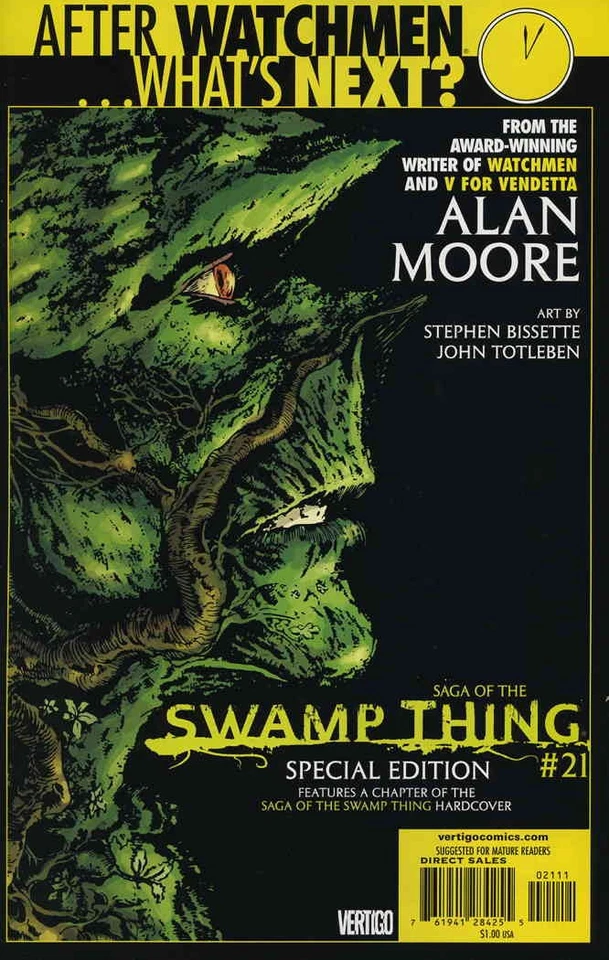 Saga of the Swamp Thing, The #21 (2nd) VF/NM; DC | After Watchmen Reprint - w/Ba - Image 1 of 1