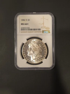 1882 S Morgan Silver Dollar NGC MS 66+ Plus - Image 1 of 2