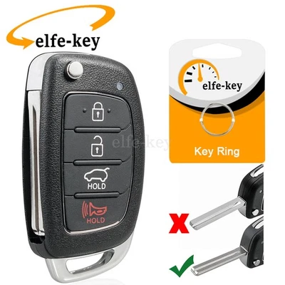 Carcasa de llavero remoto de entrada sin llave para Hyundai Sonata Santa fe ix45 Tucson i40 Foto 1 de 4