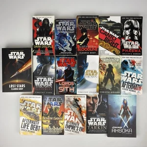 Lot of 16 Paperback Star Wars Books by Timothy Zahn Chuck Wendig Christie Golden - Picture 1 of 9