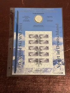 10 Euro Silber Numisblatt 6/2010 - Alpine Ski Weltmeisterschaft 2011 - Bild 1 von 2