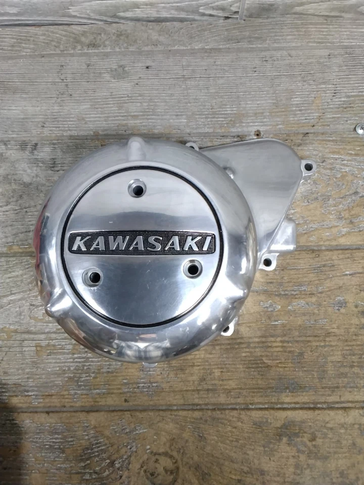 Funda lateral izquierda original Kawasaki 1974-98 KZ400 A/D motor OEM 14031-1007-80 Foto 1 de 4