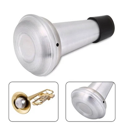 Trumpet Mute Trumpet Mute Aluminum Beginners Compact Trumpet Practical To Use - Image 1 of 4