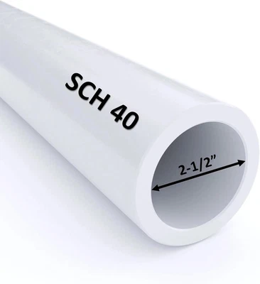 VENTRAL PVC Rohr Sch40 2,5 Zoll (2,5) weiß Sonderlänge - Bild 1 von 4