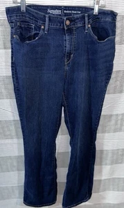 Levis Womens 14M  Dark Blue Jeans Stretch Waist Modern Boot Cut 32x32 - Picture 1 of 4