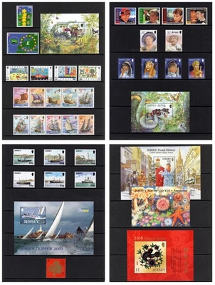JERSEY - 2000-2016 RANGE of 8 MNH SETS and 6 MINIATURE SHEETS @ LESS THAN ½ FACE - Image 1 of 4