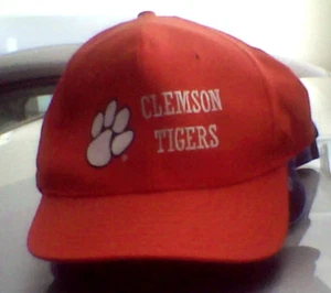 NWT Clemson Tigers Slouch Baseball CAP Hat Logo Orange - Picture 1 of 1