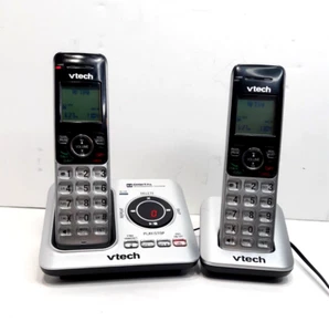 VTech Cordless Telephone & Digital Answering System Model CS6629-2 Dual Handsets - Zdjęcie 1 z 12