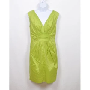 Suzi Chin for Maggy Boutique Sleeveless Green Cocktail Dress Women's Size 6 - Picture 1 of 10