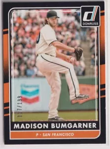 2016 Donruss Black Border #95 Madison Bumgarner - Foto 1 di 1