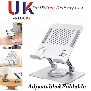 Portable Metal Desktop Tablet Stand Holder Laptop Riser for MacBook/Phone/iPad - Picture 1 of 7