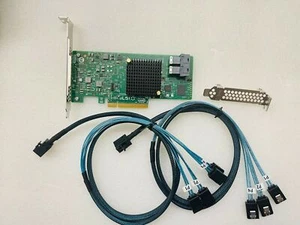 LSI 9300-8i 12Gbps SAS SATA IT mode ZFS FreeNAS unRAID +2*SFF-8643 SATA Cable US - Picture 1 of 2