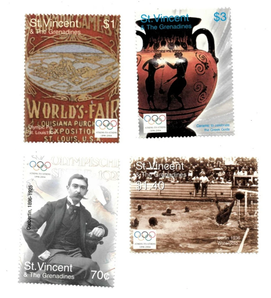 St. Vincent 2004 - SC# 3192-5 Athens Olympic Games - Set of 4 Stamps - MNH - Image 1 of 1