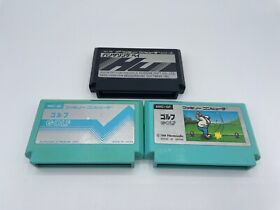 Raid on Bungeling Bay,  2 Golf games Famicom Nintendo Lot NES Japan US Seller