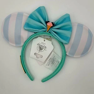 Disney Parks Beach Club Resort SCENTED Minnie Mouse Ears Headband Loungefly 2024 - Foto 1 di 4
