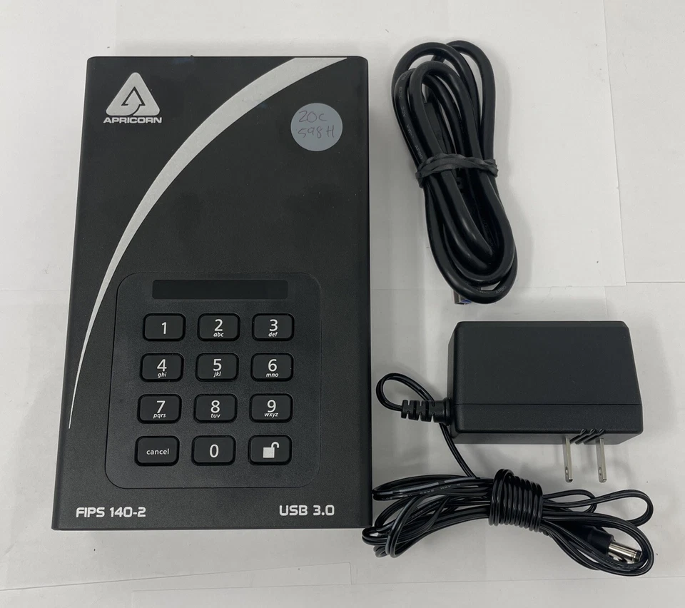 Apricorn Aegis 6TB Padlock DT FIPS  - 3PL256F-6000 - Image 1 of 4