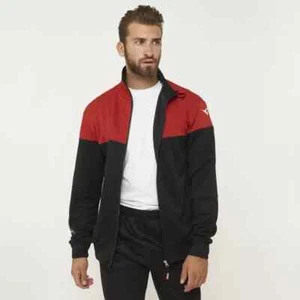 Tuta uomo Legea da ginnastica zip sport in poliestere completa nera S M L XL 2XL - Picture 1 of 9