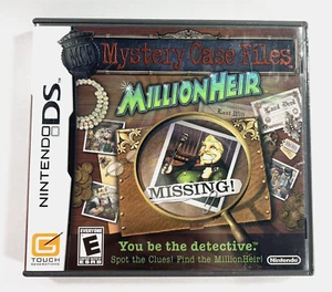 Mystery Case Files: MillionHeir Nintendo DS 2008 Tested and Working - Picture 1 of 8