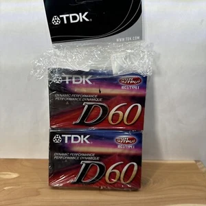 Casetes TDK D-60 minutos de alto rendimiento 2 cintas - Imagen 1 de 7