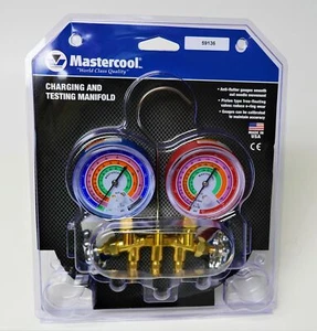 59136 Mastercool A/C HVAC  Refrigeration Manifold w 36" Charging Hoses R410A - Picture 1 of 9