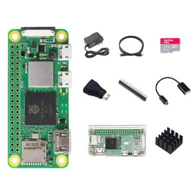 Raspberry Pi Zero 2 W Starter Kit Board Power Supply Case Heatsink HDMI Header - Image 1 of 4
