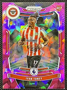 Ivan Toney 2021-22 Prizm Premier League Rookie Pink Ice Prizm #150 Brentford - Picture 1 of 2
