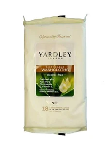 Yardley Disposable Washcloths Cleansing Moisturizing Soft Wipes Hygienic Gentle - Picture 1 of 1