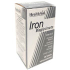 HealthAid Iron Bisglycinate with Vitamin C 90 Vegetarian Tablets Free from Yeast
