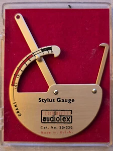 Audiotex Stylus Gauge Model 30-220 – Vintage Phono Tool Made in USA - Picture 1 of 1