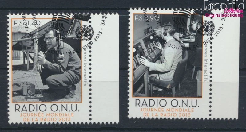 ONU - Ginebra 805-806 (edición completa) bien usado/cancelado 2013 UN Rad (10073535 Foto 1 de 1