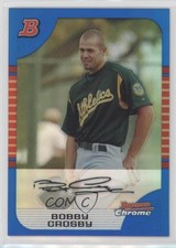 2005 Bowman Chrome Blue Refractor /150 Bobby Crosby #117