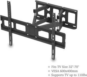 QXDRAGON Full Motion TV Wall Mount Articulating Arms Swivels -Lightning Deals - Picture 1 of 7