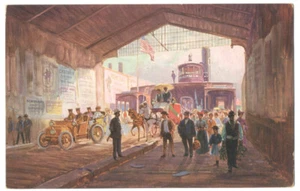 NYC FERRY BOAT Princeton to HOBOKEN NJ ca1910 Postcard - Picture 1 of 2