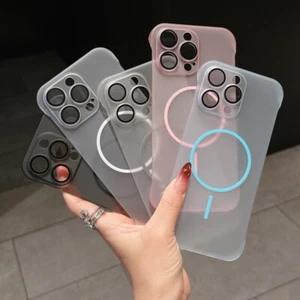 Funda protectora magnética ultrafina sin marco para iPhone 16 Pro Max 15 14 13 12 11 - Imagen 1 de 13