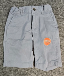 The Childrens Place Stretch Chino Shorts Size 6 Fin Gray - Picture 1 of 7