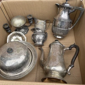 Job Lot Antique Vintage Silver Plated EPNS & Other Metals Sime Damage As Shown - Picture 1 of 24