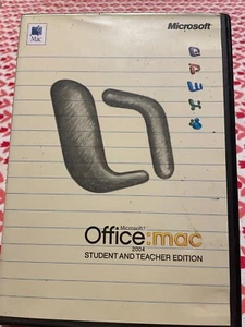 MICROSOFT OFFICE MAC 2004 HOME & STUDENT AND TEACHER EDITION WITH KEYS - Picture 1 of 3