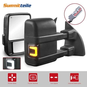 LH+RH Power Heated Tow Mirrors For 1999-2016 Ford F250 F350 F450 F550 Super Duty - Picture 1 of 17