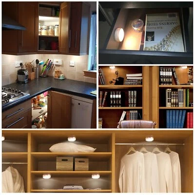 Wireless LED Puck Lights Closet Lamp Under Cabinet Lighting Night Light - Image 1 of 4
