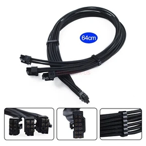 Graphics Card GPU Power Cable Mini 16 Pin to 3x8Pin For RTX 4080 Seasonic/ EVGA - Picture 1 of 12