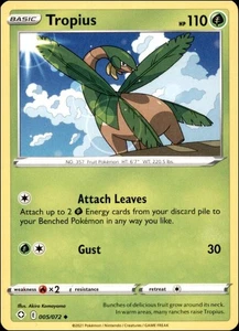 Pokemon - 4x Tropius #005/072 - Shining Fates Uncommon - Bild 1 von 2