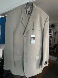 NEW OLD STOCK Midtown Man Micro Touch Anzug 48L 2-teilig Classic Fit NEU mit Etikett - Bild 1 von 12