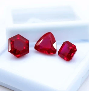 16.40 Ct Natural Red Ruby | Multi Shape Loose Gemstone | Jewelry Making Supply - Picture 1 of 12